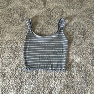 CROPPED STRIPED TANK